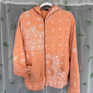 Jaded London Orange Paisley Hoodie